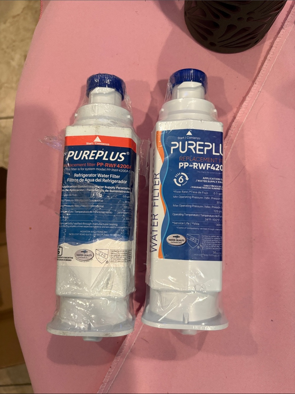 RWF4200A Refrigerator Water Filter Replacement. Set of 2-. 1